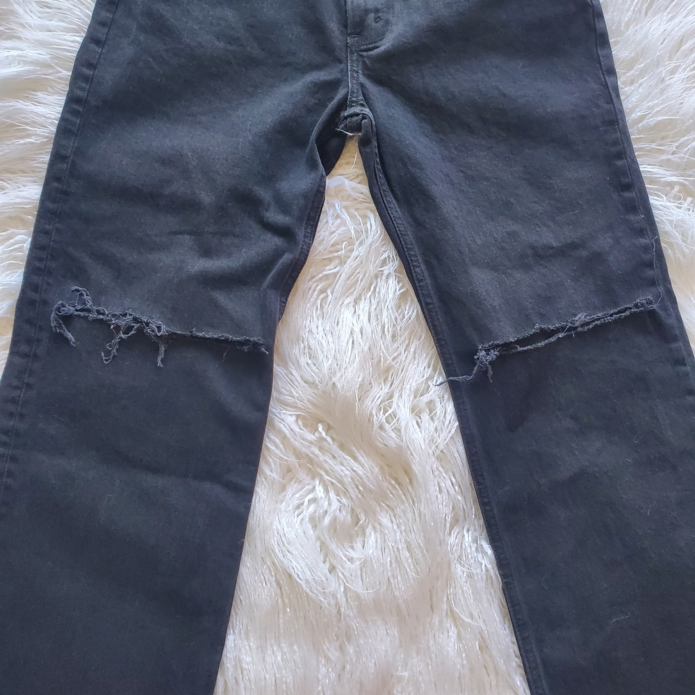 Abercrombie & Fitch High Rise The 90's Relaxed Distressed Jeans ✨️NEW - Picture 5 of 12